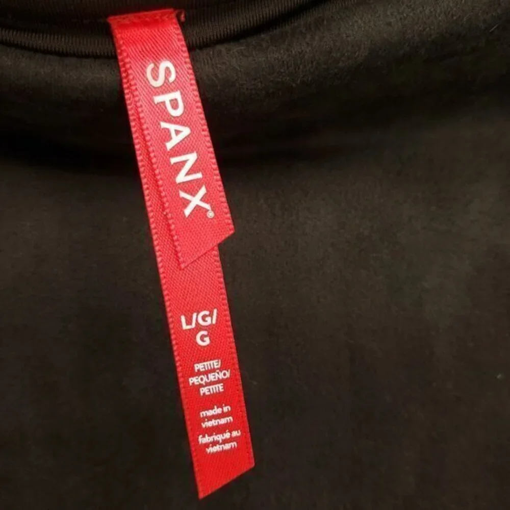 Spanx High Waist Faux Suede Leggings L Chocolate Brown